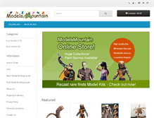 Tablet Screenshot of modelsmountain.com